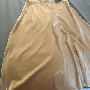 Banana Republic Gold Silky Satin skirt